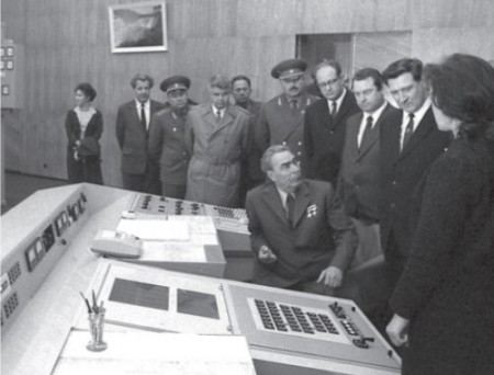 Л. И. Брежнев на Красноярской ГЭС. 1972 г.