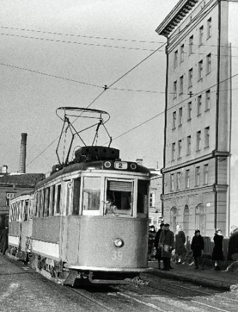 Мартгрут трамвая № 2 Ласнамяэ-Копли 1962