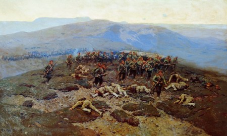Атака Новочеркасского полка в бою на реке Шахе, 1907 год