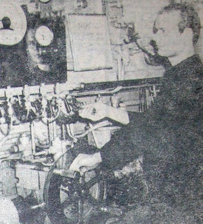 Волковский Ю. моторист 2-класса  БМРТ 250 Яан Коорт - 18 апреля 1974 года