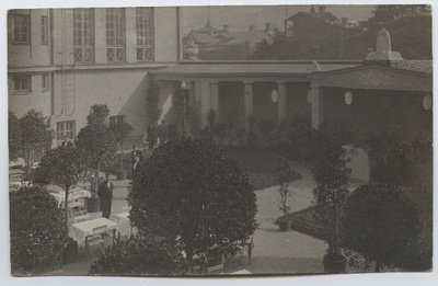Ресторан во дворике театра Эстония 1930-е