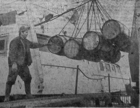 СРТР-9124   в   Таллинском рыбном порту  - 27 03 1965