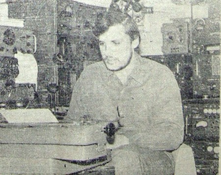 начальник радиостанции Валерий Вишняков БМРТ 229 Ганс Леберехт -  9 октября  1975 года