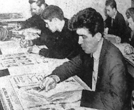Курсанты готовятся к сдаче экзаменов - курсы матросов в ДОСААФ  27 09 1967