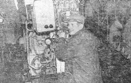 Жерлицын Александр электрик,  на ходовой вахте — БМРТ-474 Оскар Сепре 28 08 1975