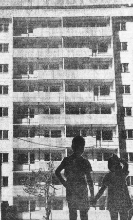 Новый девятиэтажный дом перед заселением – Мустамяэ Таллин 20 08 1969