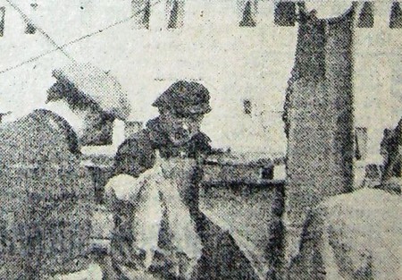 Бондаренко Валентин  котельный машинист  на подвахте  ПР Альбатрос 28 октября 1972
