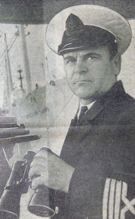 Бабаев  Иван Михайлович капитан-директор БМРТ 350   -  12 июля 1973 года