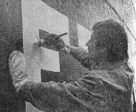 Солнышкин Александр матрос готовит судно к очередному рейсу. - ТР Ботнический залив 01 09 1979