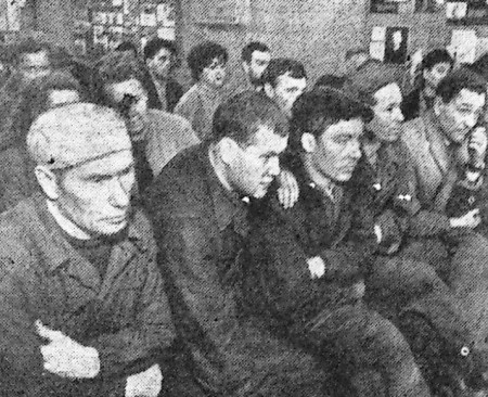 Рабочие судоремонтного цеха ТБТФ на встрече с режиссерами Мосфильма – 16 10 1968