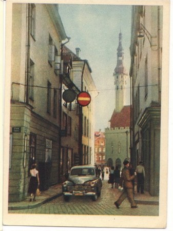 На улице 1956 Эстонская ССР Таллин