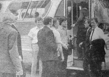 Экипаж  перед экскурсией по городу - ГАЛИФАКС. БМРТ-355  Антон Таммсааре 20 09 1973