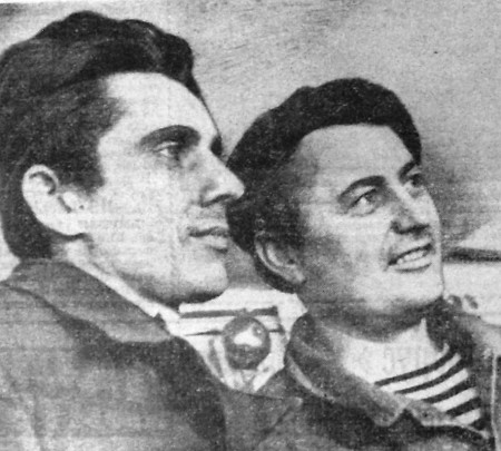Роометс П. 4-й механик  и матрос Сажченко Е. БМРТ 227 Аугуст Алле 28 февраля 1971