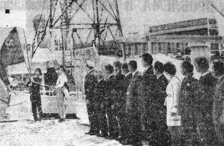 Штральзунд. Первый подъем флага на Юлемисте  -  17 02 1971