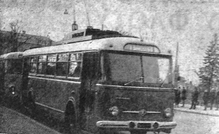 новые чехословацкие троллейбусы на улицах Таллина  - 18 03  1967