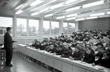 ТПИ  лекция  по высшей математике - аудитория  нового здания в 1966 году