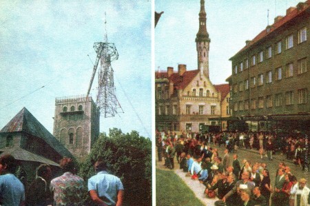 поставили купол  в Таллинне на собор , а через год он сгорел. Ленмонтаж кажется ставил
