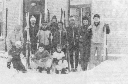 работники порта и члены секции туризма Эстрыбпрома в  Аэгвийду – 01 02 1990