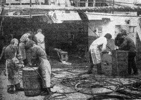 Промысловые  будни  рыбаков   БМРТ-253 Март  Саар – 08 08 1978