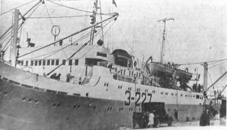 БМРТ - 0227 Аугуст Алле - капитан Нечитайло  Виталий - впервые прибыл в Рыбный порт Таллинна из завода Клайпеды - 13 июня 1964