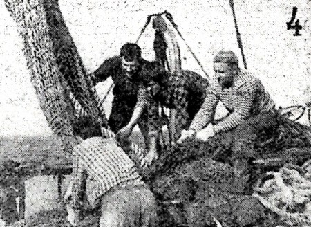 бригада мастера добычи Tpокаля Анатолия  май 1968 БМРТ Кристьян Рауд