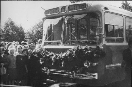 прибытие первого троллейбуса в Таллинн 05 07 11965