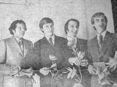 Сепп Пауль, Мадис Тянавсуу, Петр Приладышев и Лембит Юксик получили дипломы  техника-судоводителя -  ТМУРП 05 08 1976