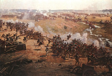 Гвардейские полки отражают атаки французской кавалерии. 1912 г