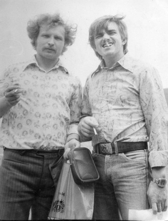 Фёдор Кофанов - эл. мех. и моторист Александр Смольский.Лас- Пальмас 9 мая 1979г.
