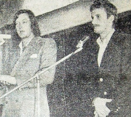 Бруно Оя и Даниэль Ольбрыхский в гостях у работников ЭРПО  Океан 26 августа  1972