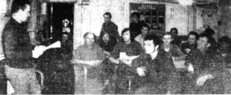 матросы на занятиях по политическому просвещению  - БМРТ-489 Юхан Лийв 31 03 1971