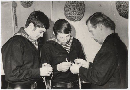 Воспитанники ТМШ ЭРПО Океан на занятии 1972 г.