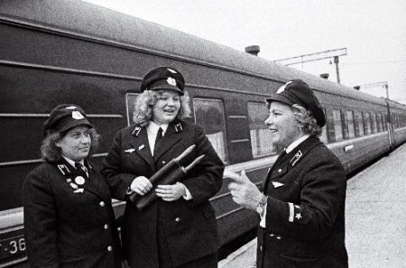 поезд Таллинн - Москва на Балтийском вокзале Таллинна   1976