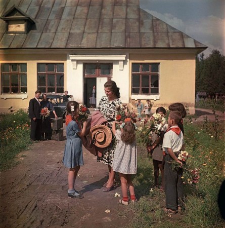 Приезд учительницы 1950 год