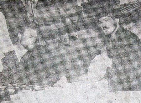 Активные комсомольцы и передовики производства матросы-рыбообработчики за работой - ПР Крейцвальд 13 апреля 1976