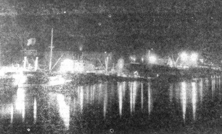 Рыбный порт ночью  - ТМРП 03 02 1968