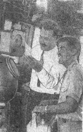 Червяков Виктор капитан СРТР 9108  и курсант Хосе Кастиллио - Куба 1964