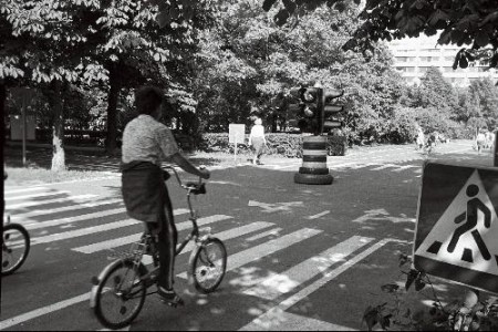 Детская учебная автодорога в Пионерском парке Таллина  1983