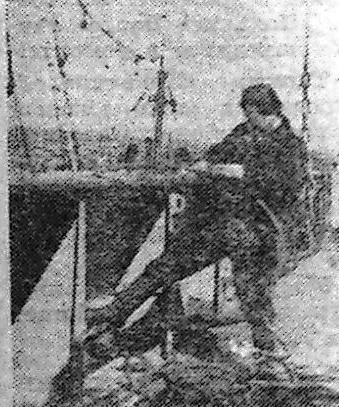 Попов матрос быстро справляется со швартовкой – ПБ Фридерик Шопен 24 08 1966