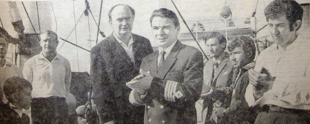 Висков Ю. И.  капитан-директор траулера БМРТ-246 «Антс Лайкмаа» -  31 июля 1973 года