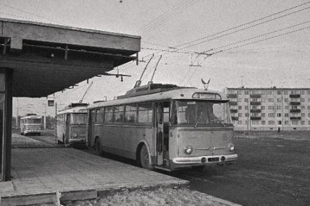 Новый троллейбусный  мартшрут в Мустамяэ №2 1972