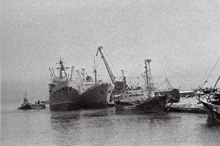 Рыбный порт Талина в январе 1967