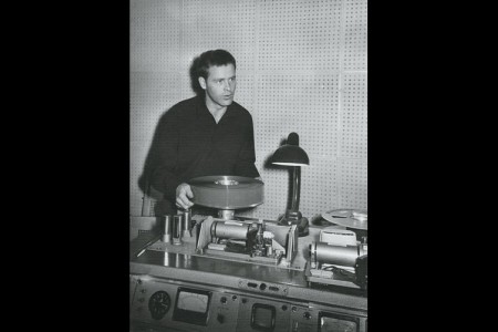 Юрий Степуков с первм видео магнитофоном КМЗИ  на ЭТВ 1967