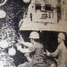 Тээ Лембит и Савельев Валерий матросы-добытчики   за обработкой улова  БМРТ 555  Феодор Окк 1 июля 1972