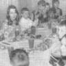 Именинники за праздничным ужином - подшефный  детский дом № 2 13 02 1979