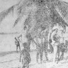 наши моряки  наблюдают за  местным   жителем, взбирающимся   на   пальму – ТР Бора 11 05 1976