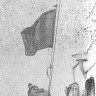 Жлуктинский Анатолий 3-ий помощник поднимает флаг перед выборкой трала -  БМРТ-248 ЙОХАН КЕЛЕР 25 09 1979