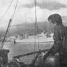 Чикун  Верислав   тралмастер  готовит   трюм   под  выгрузку   рыбной  муки  в порту  Лас-Пальмас -    РТМ-7229  Юхан   Смуул 15 11 1973