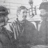 Токарев  Геннадий, Герман Кожевников и Георгий Бабакин  судокорпусники  в рыбцехе  ремонтируемого судна   - СРЗ 17 12 1977