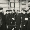 группа  студентов  Технологического института,  исполняющих обязанности милиции. 28 февраля 1917